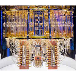 Inside a quantum computer at IBM.