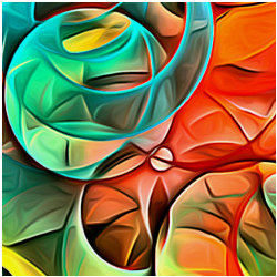 colorful shapes, illustration