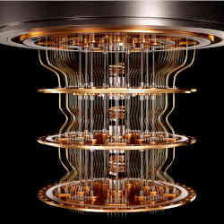 The inner workings of a quantum computer.