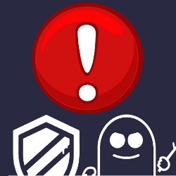 Meltdown, Spectre, and alert icons