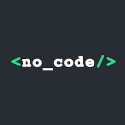 The phrase "no code" in code.