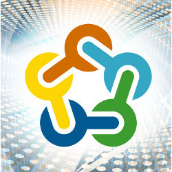 logo of interlocking, colorful wrenches, illustration
