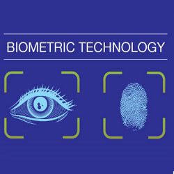 biometric eye scan and fingerprint