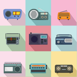 radio icons