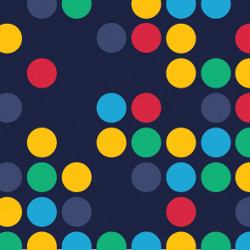 dots in rainbow colors suggesting diversity