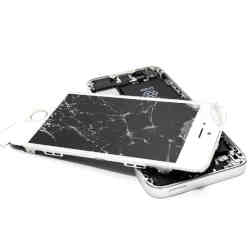 Broken phone screens.