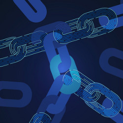 disconnected and connected chain links, illustration