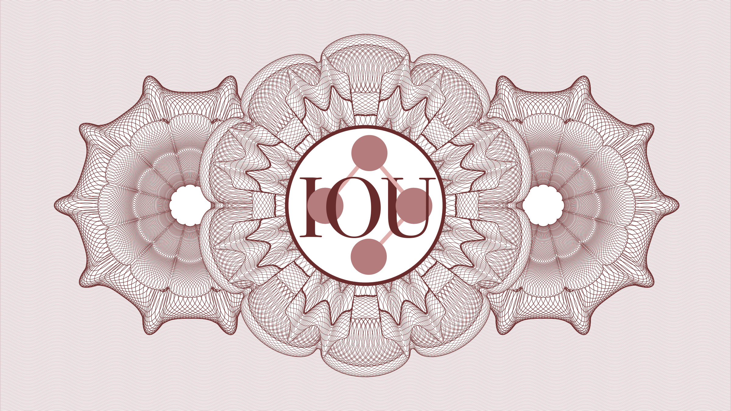 'IOU' on official-looking seal