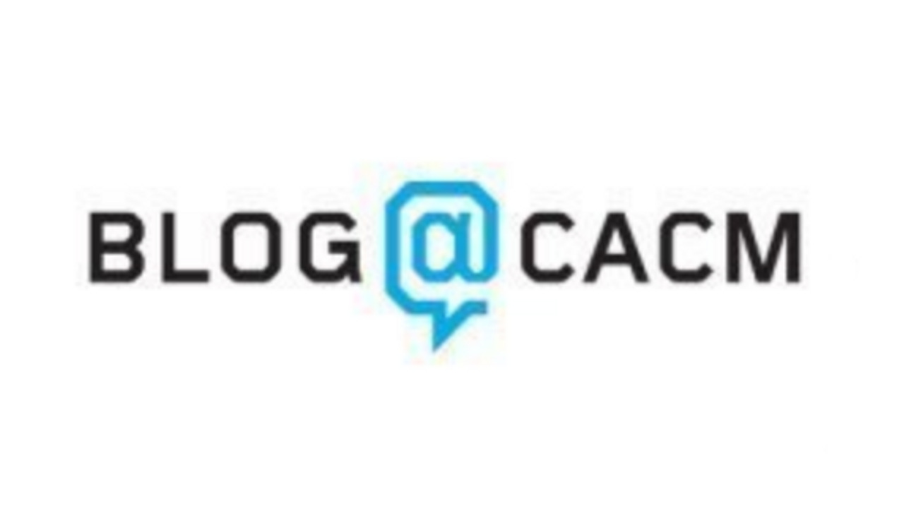 BLOG@CACM logo, 1280 x 720