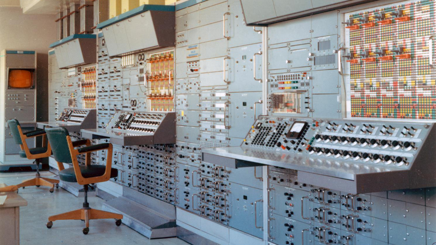 EAI analog computer installation at the German Aerospace Center