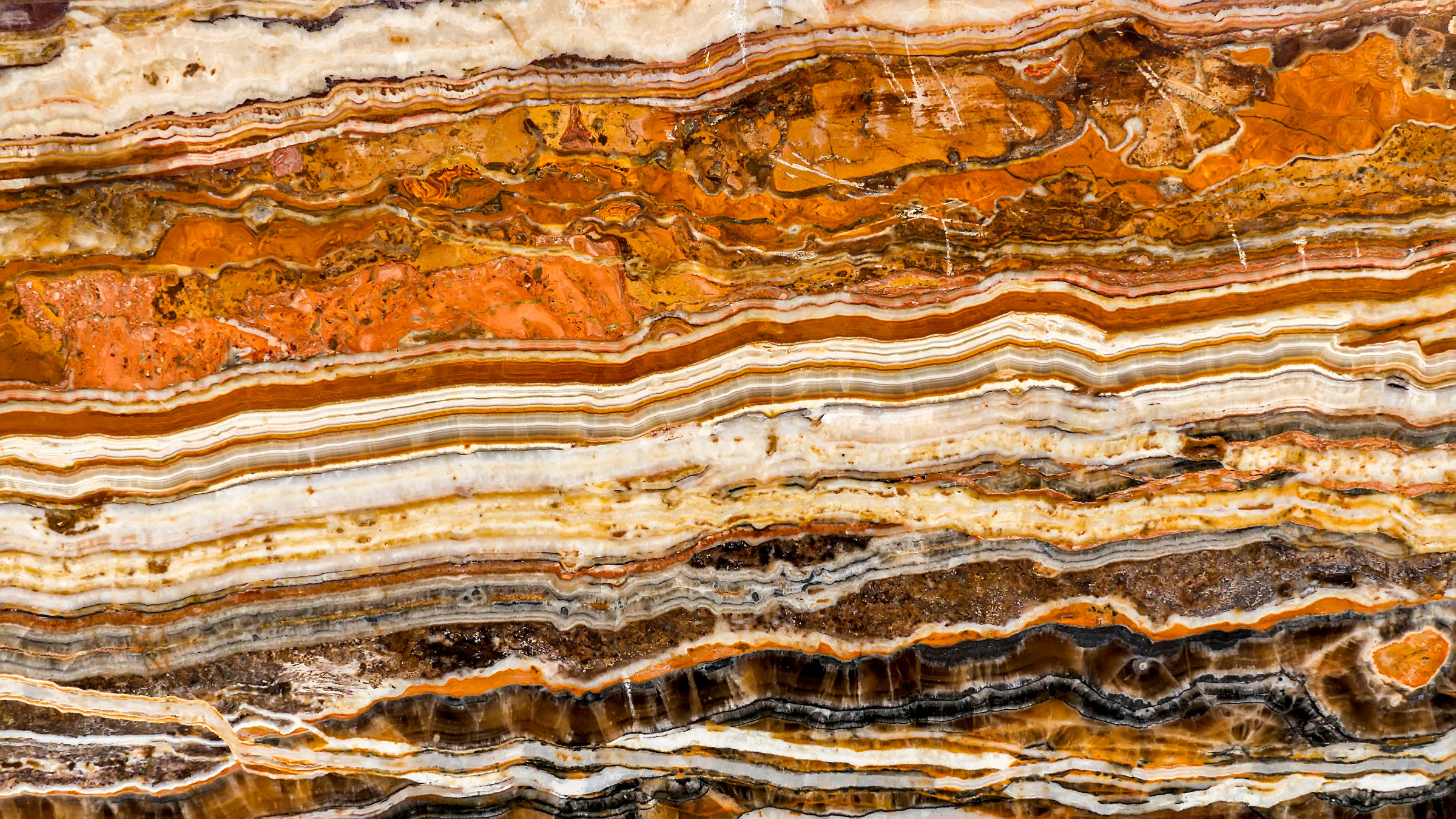 Earth layers representation; marble onyx stone