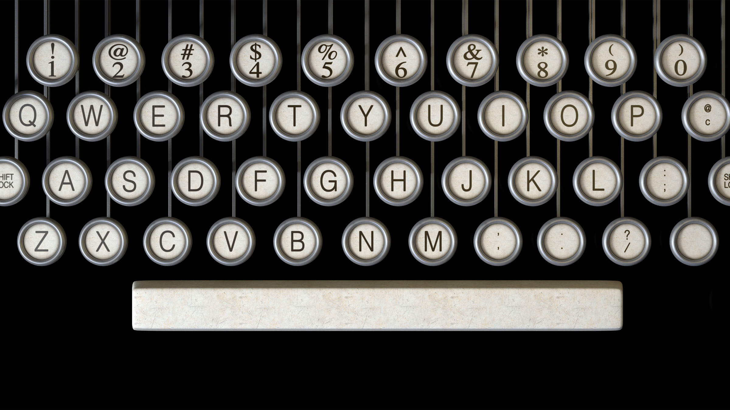 Credit: Shutterstock closeup of a vintage keyboard