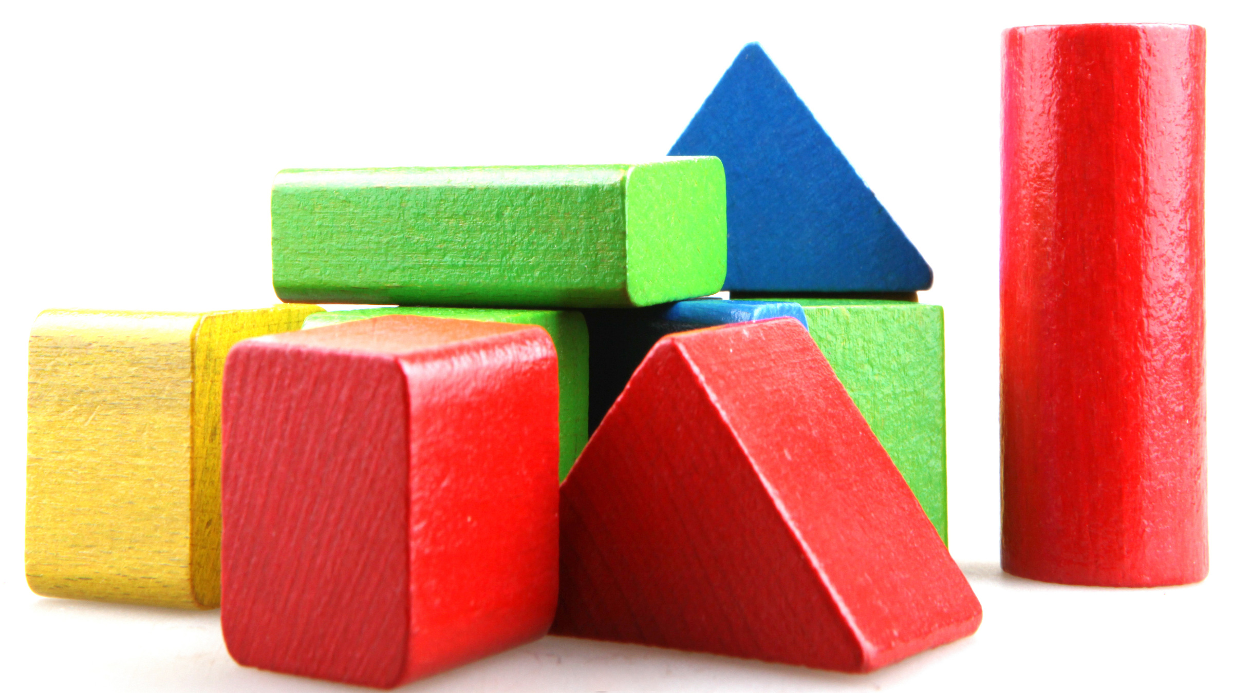 colorful wooden building blocks