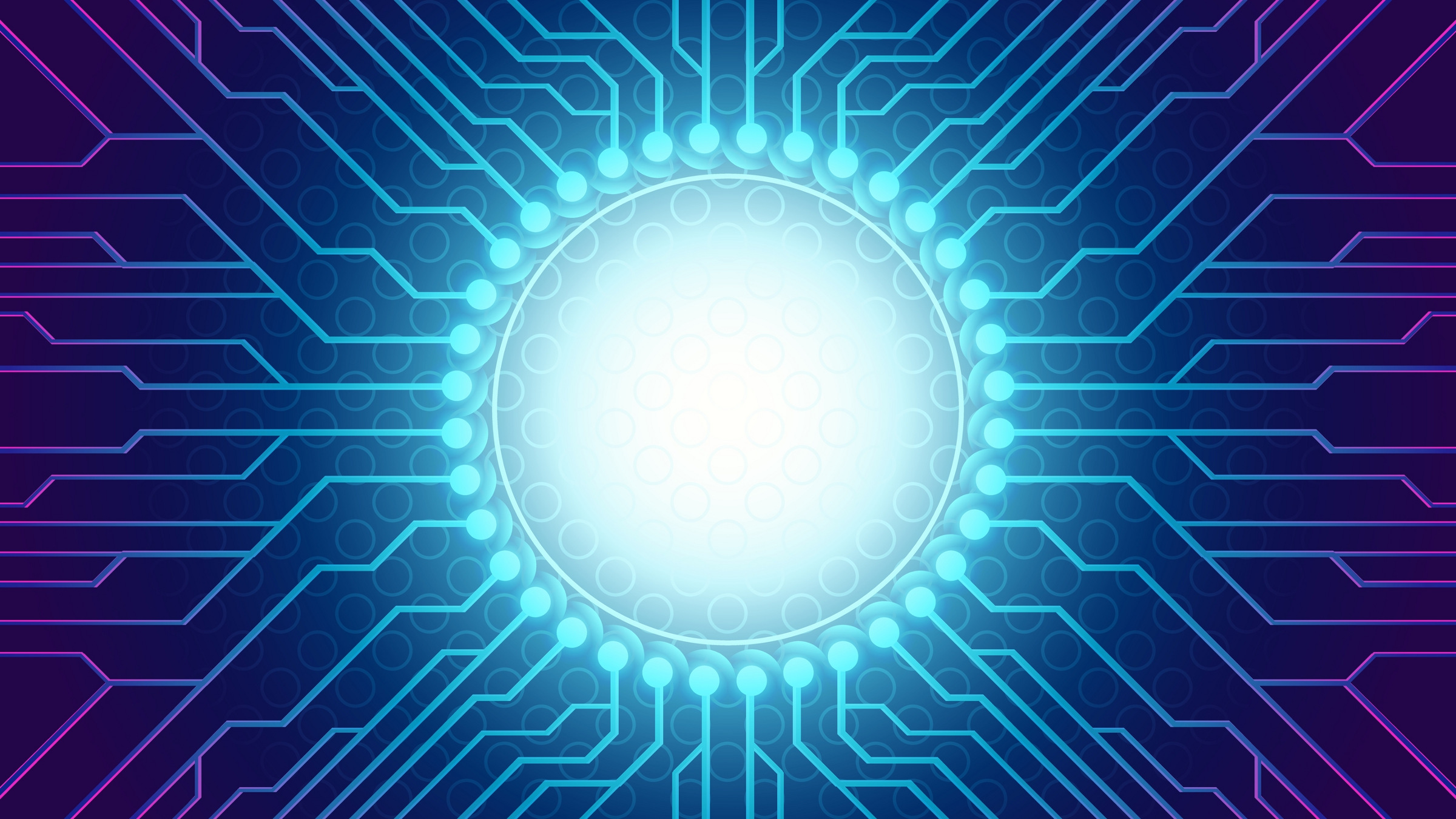 circuit traces in abstract tech background