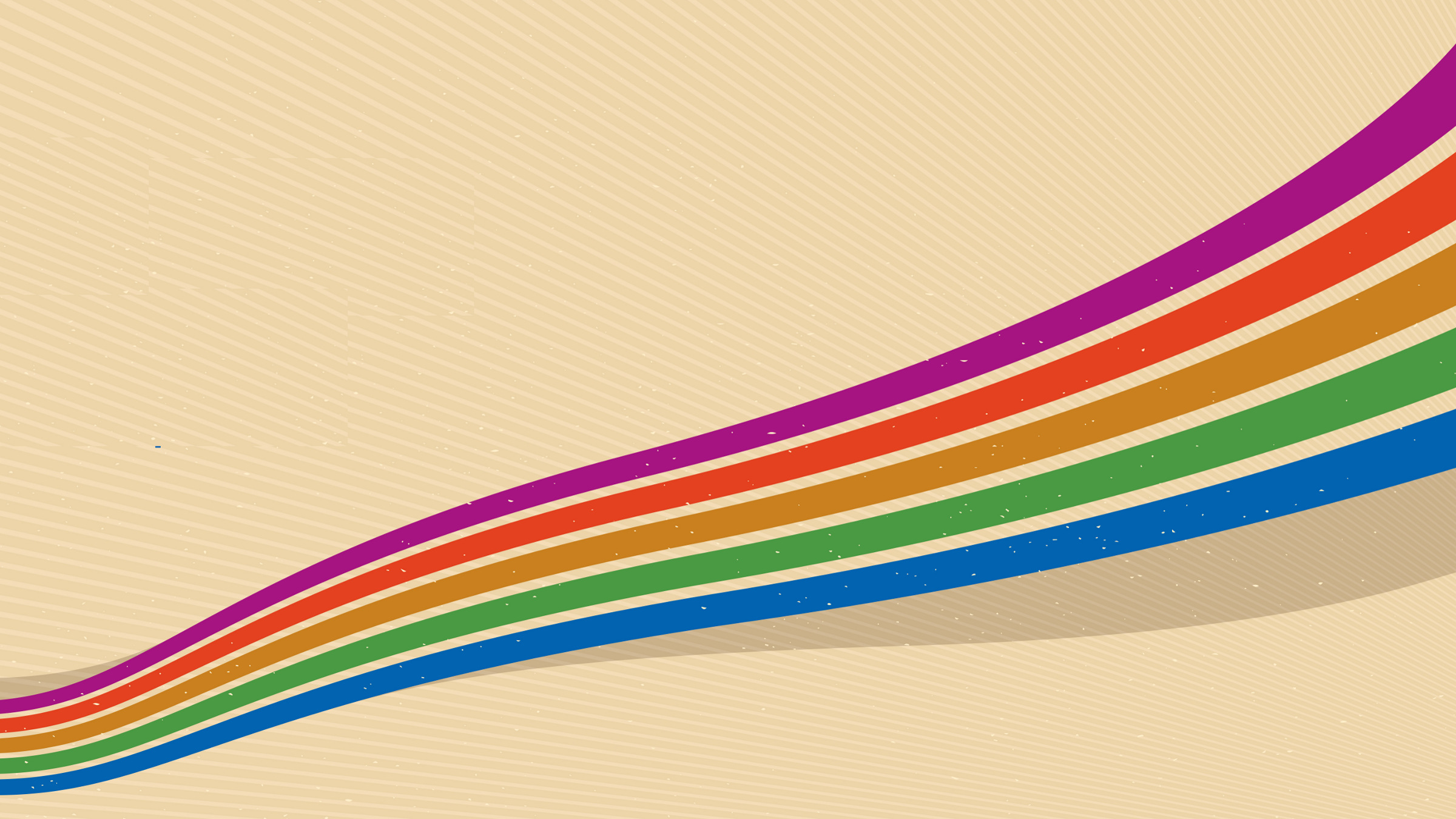 non-intersecting curved colored lines