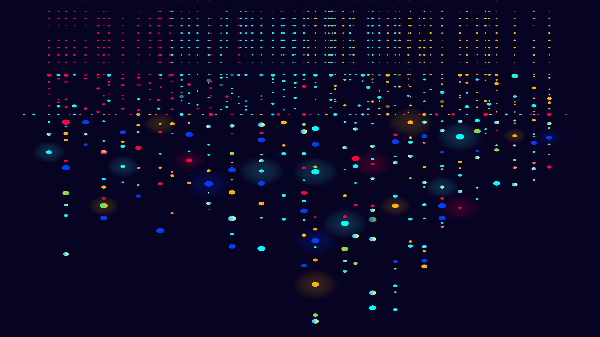 pattern of colored dots