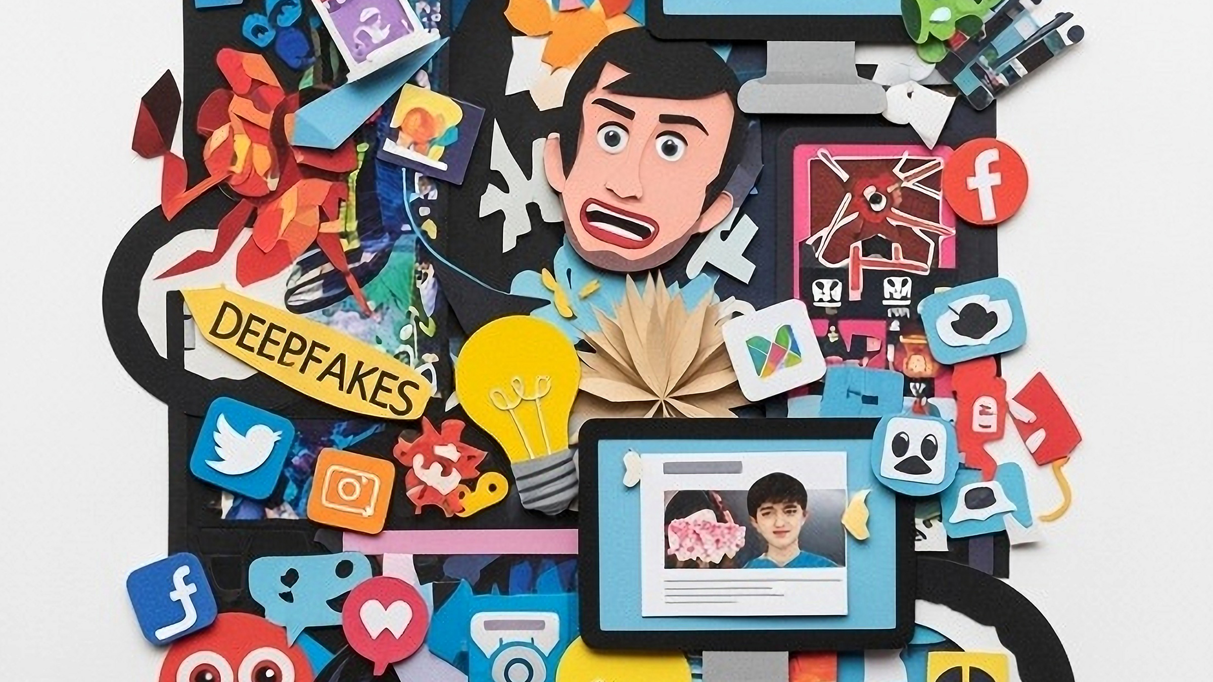 deepfake representations, illustration