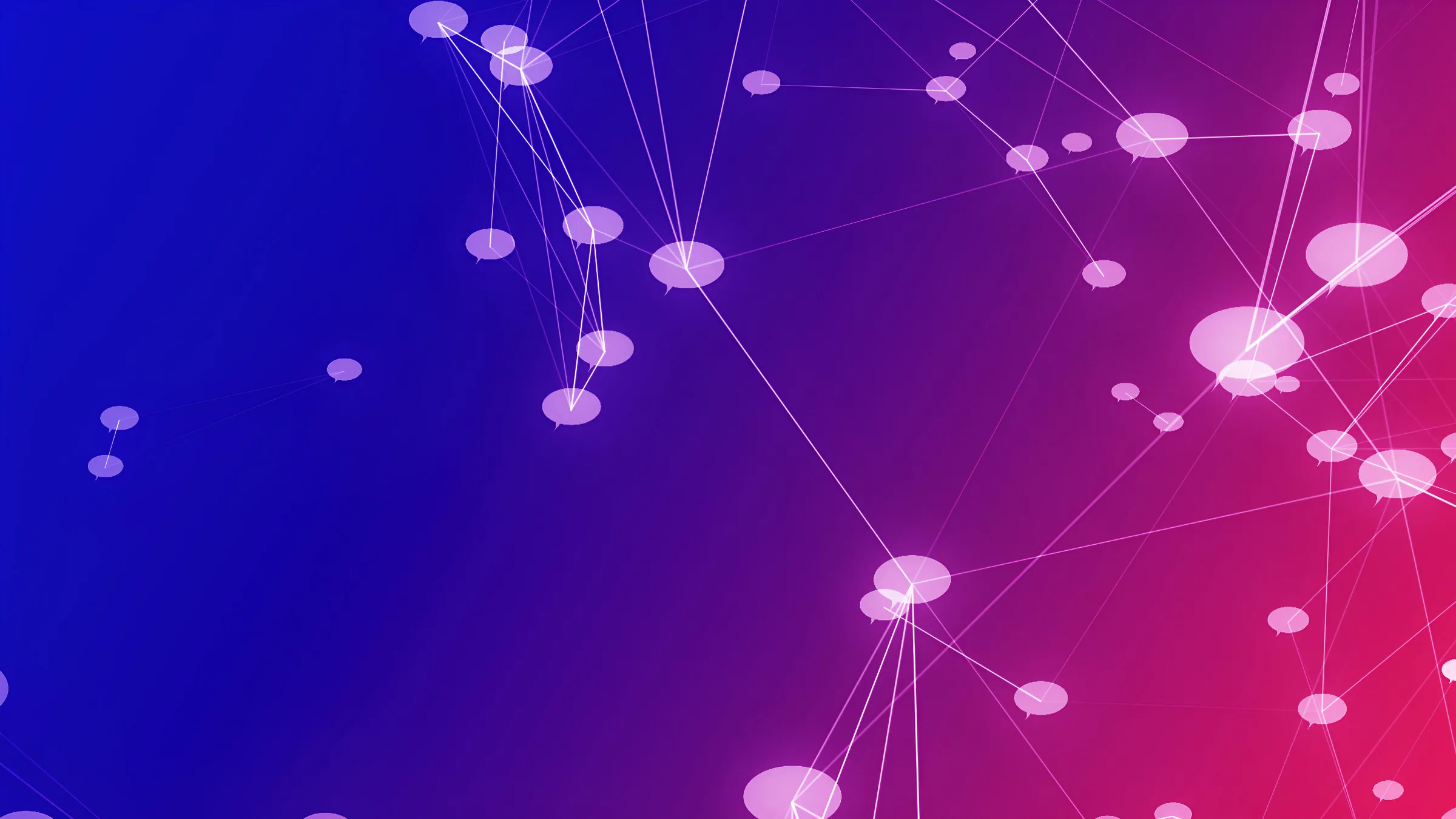 network of polygons, dots, and lines