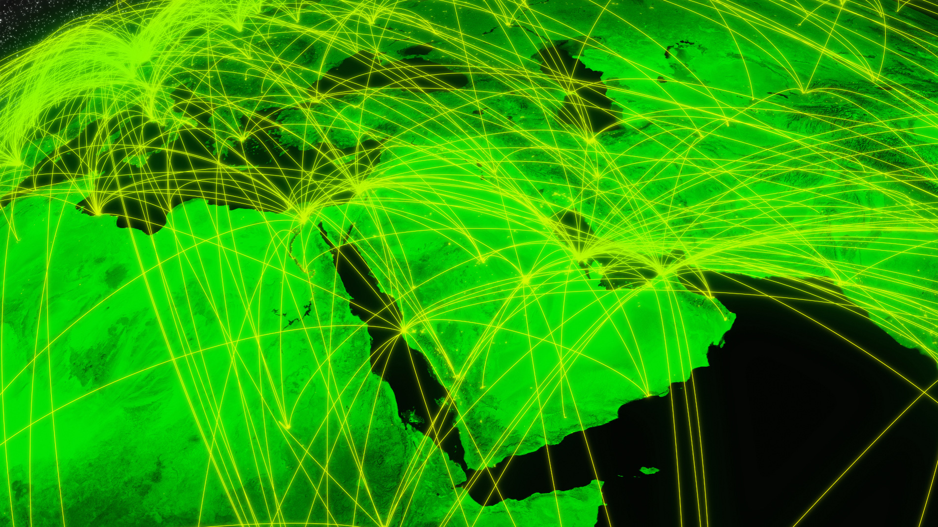 network over Arab World region