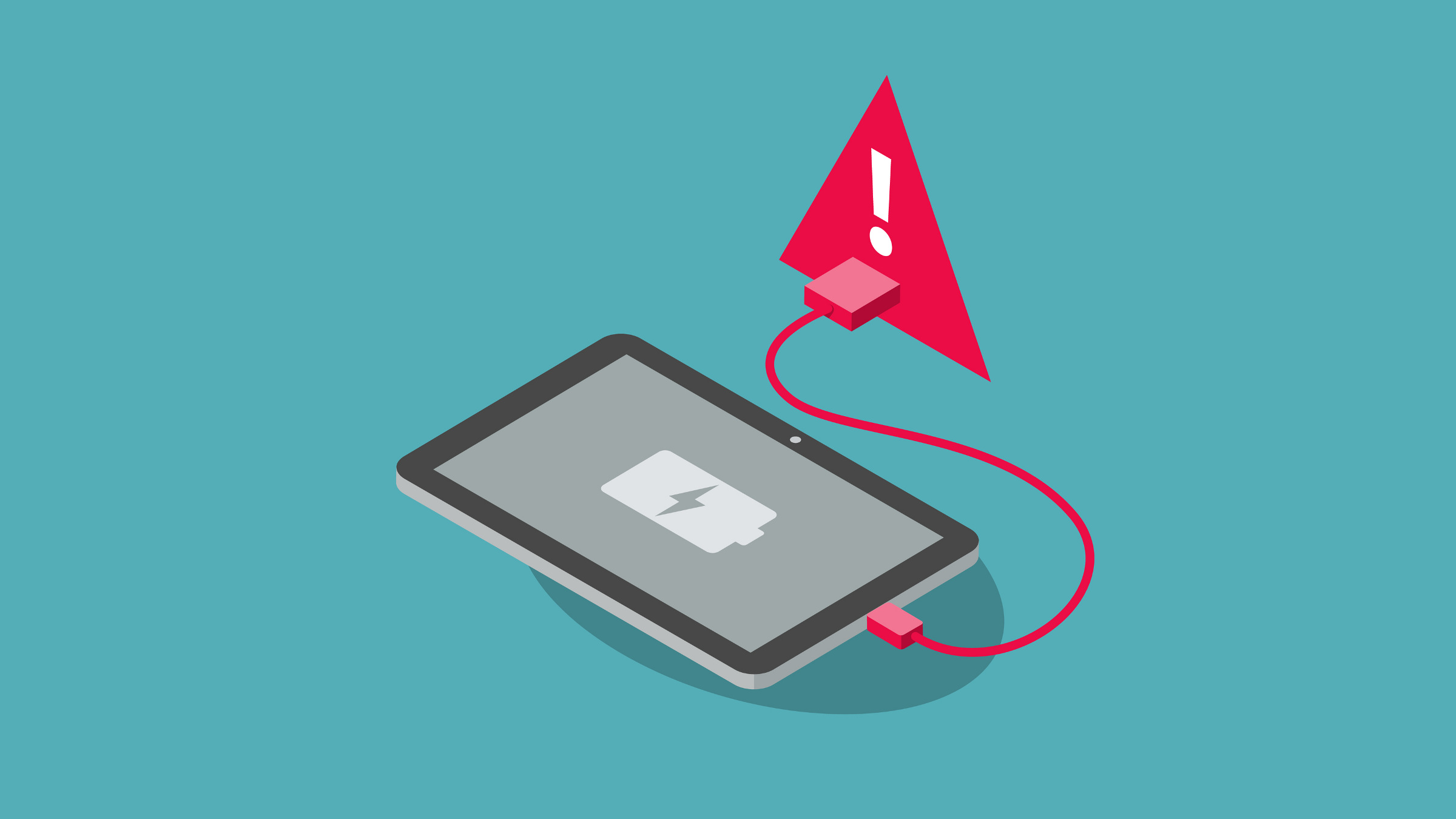 attack symbol with smartphone
