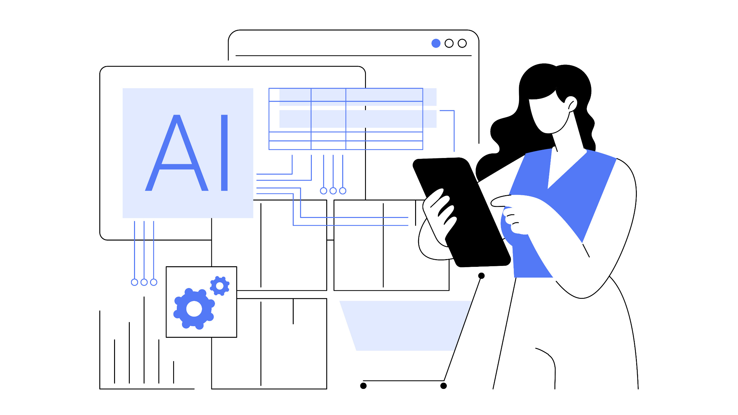 person assessing an AI system