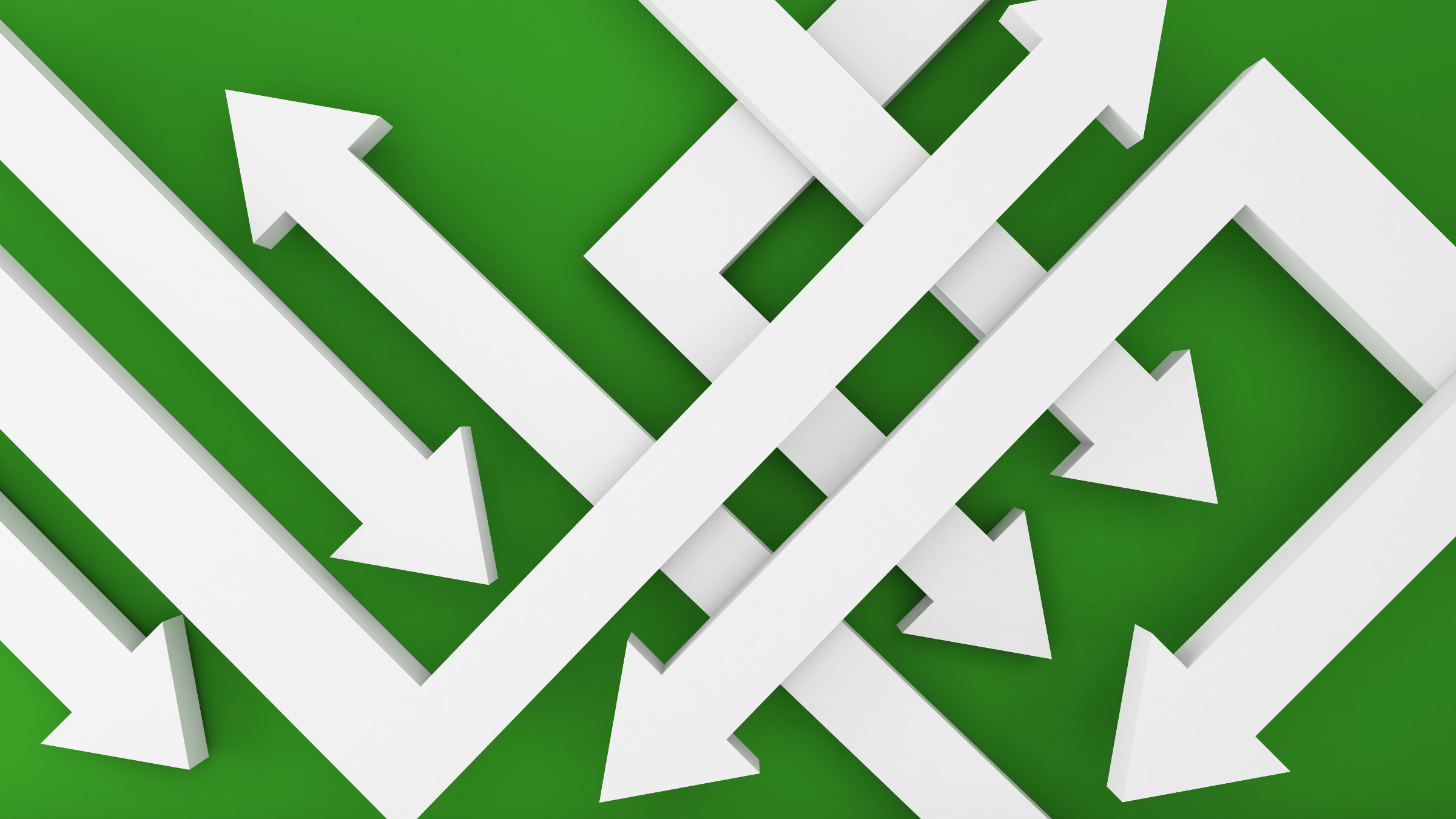 arrows facing different directions