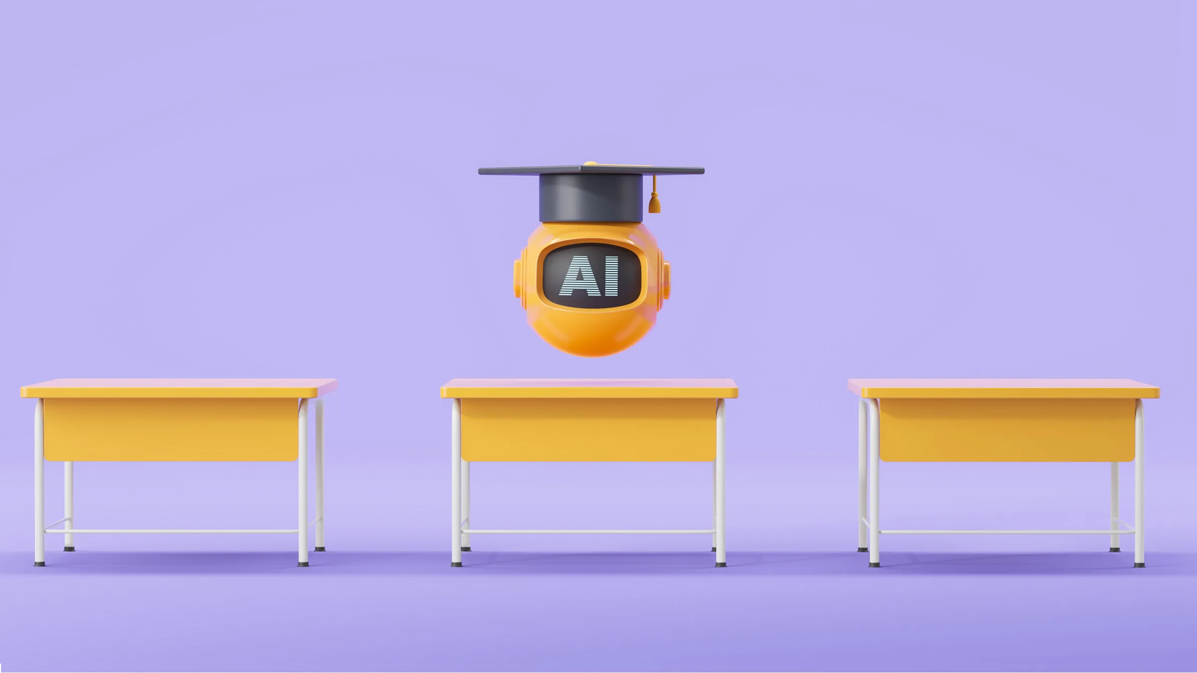 AI bot in grad cap