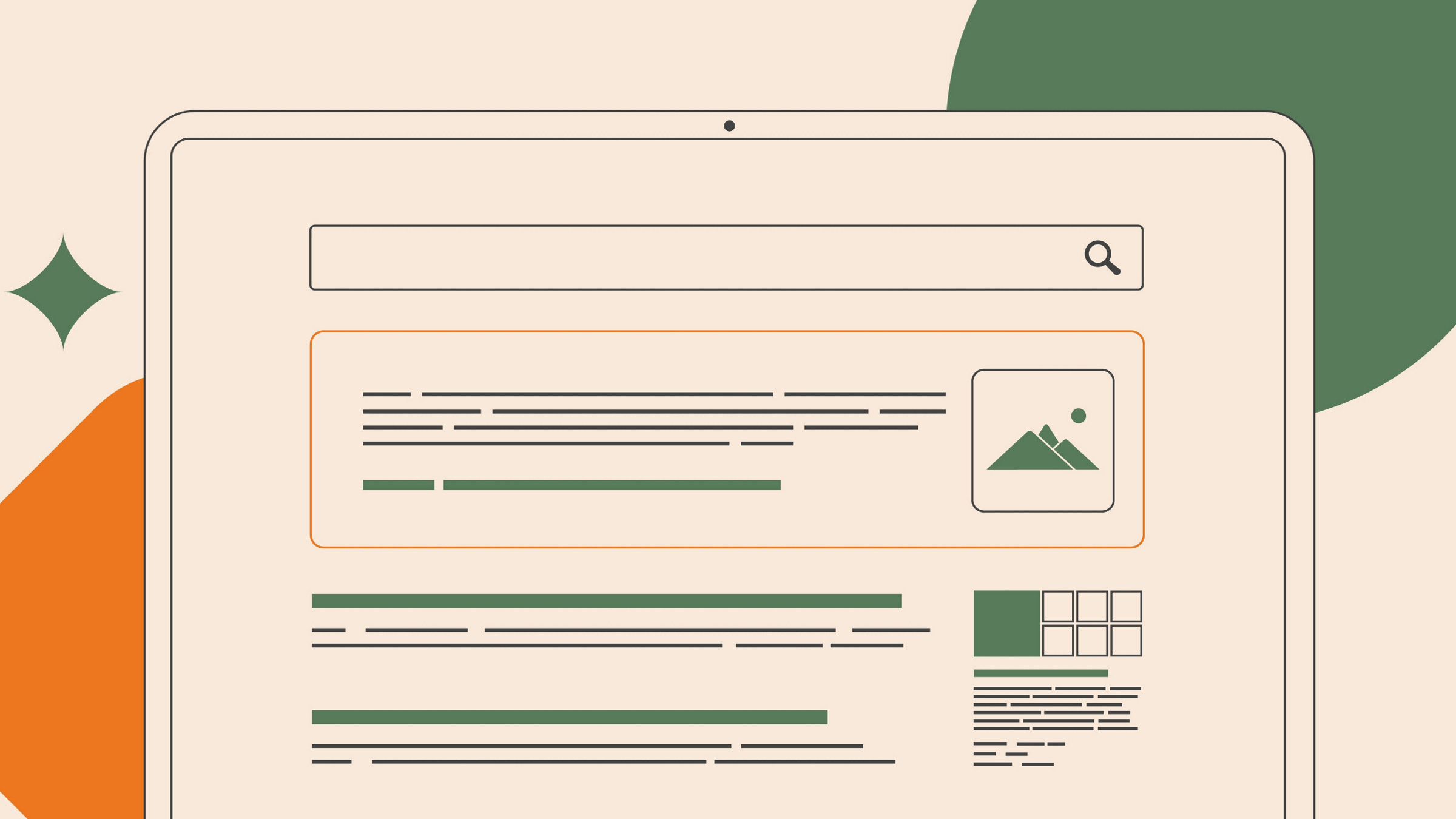 generative AI search representation