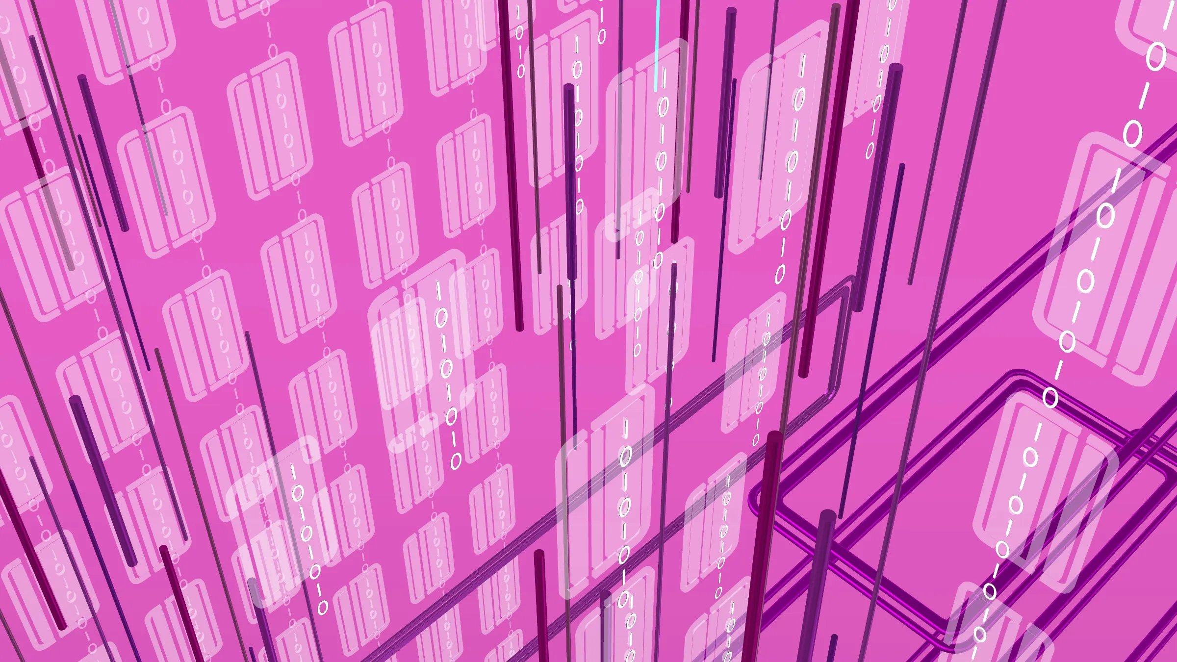 pink tech vertical data concept