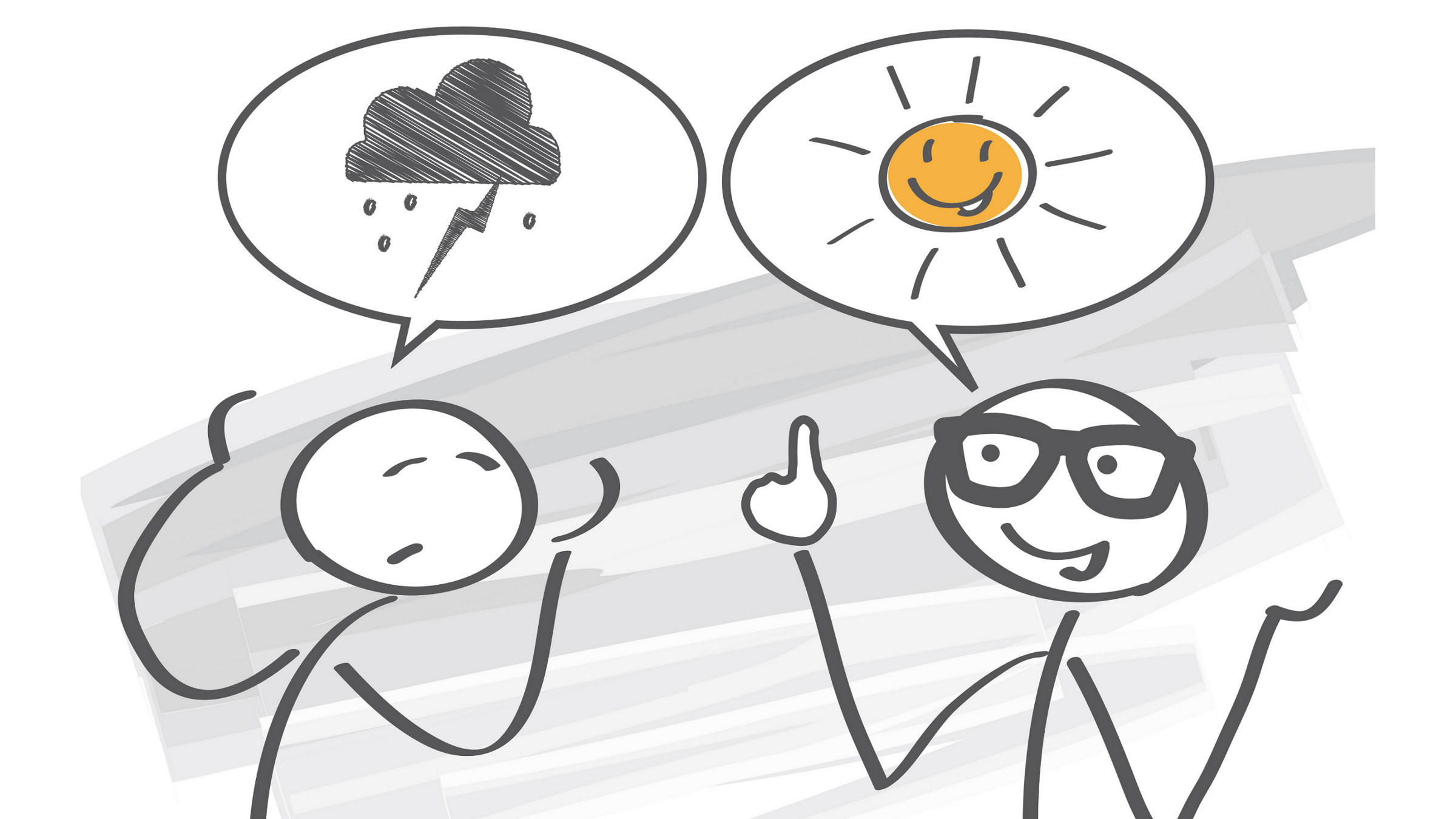 pessimist and optimist discuss