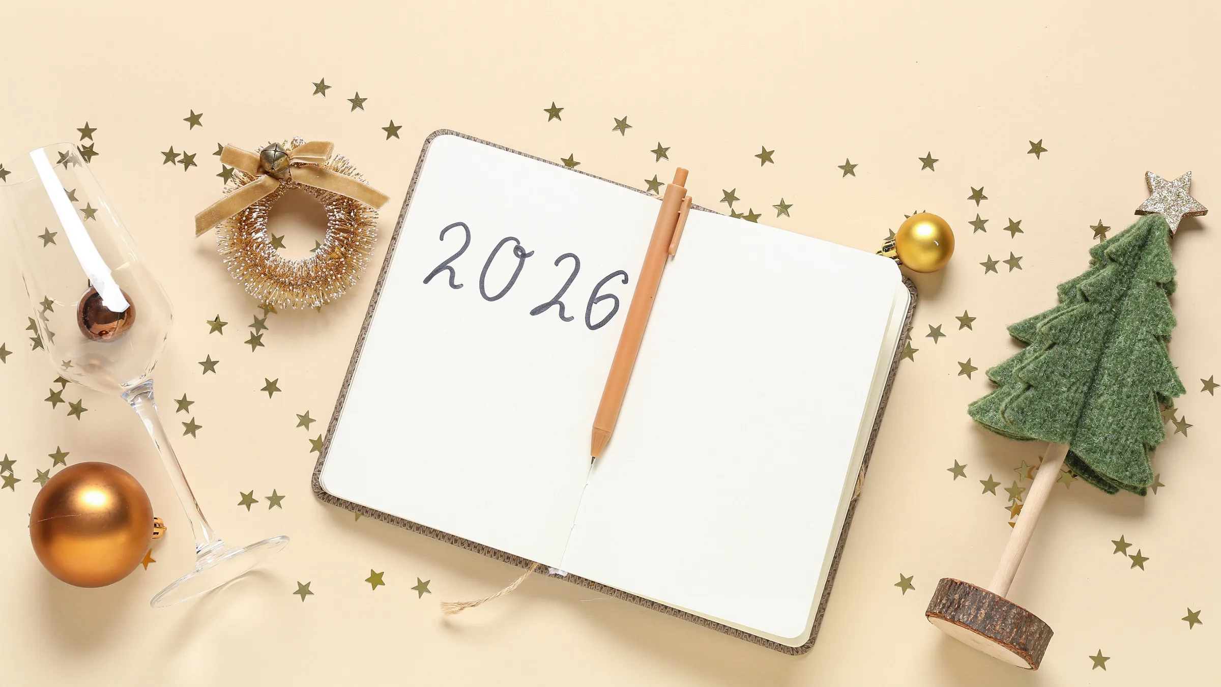 2026 to do list with holiday decor